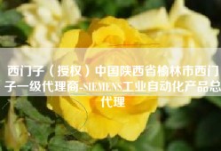 西门子（授权）中国陕西省榆林市西门子一级代理商-SIEMENS工业自动化产品总代理