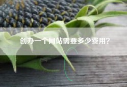 创办一个网站需要多少费用？