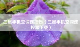三星手机空调遥控器（三星手机空调遥控器下载）