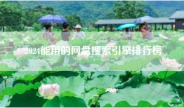 2024能用的网盘搜索引擎排行榜