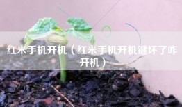 红米手机开机（红米手机开机键坏了咋开机）