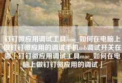 钉钉微应用调试工具mac_如何在电脑上做钉钉微应用的调试手机usb调试开关在哪「钉钉微应用调试工具mac_如何在电脑上做钉钉微应用的调试」
