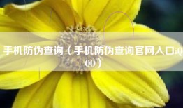 手机防伪查询（手机防伪查询官网入口iQOO）