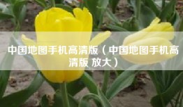 中国地图手机高清版（中国地图手机高清版 放大）