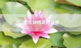 中式风格装修分类