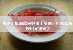 美图手机哪款最好用（美图手机哪款最好用又便宜）