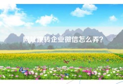网址跳转企业微信怎么弄？