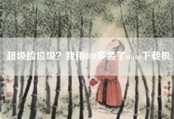 超级捡垃圾？我用800多装了mini下载机