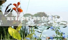 淘宝手机助手（淘宝手机助手app）