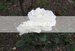 二.别的取标题方法