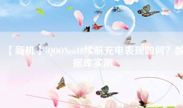 【新机】iQOONeo10续航充电表现如何？数据库实测