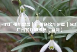 GFE广州加盟展｜广州餐饮加盟展｜2025广州餐饮加盟展【官网】