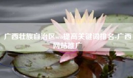 广西壮族自治区seo提高关键词排名-广西网站推广