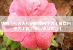 华为手机丢失后如何找回华为手机找回「华为手机丢失后如何找回」