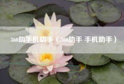 360助手机助手（360助手 手机助手）