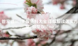 管家婆2024正版资料大全,详细解读落实方案_微型版37.960