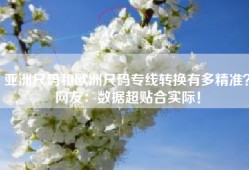 亚洲尺码和欧洲尺码专线转换有多精准？网友：数据超贴合实际！