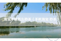 淘宝手机怎么秒杀（手机淘宝 秒杀）
