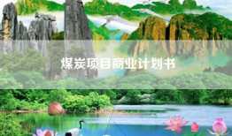 煤炭项目商业计划书