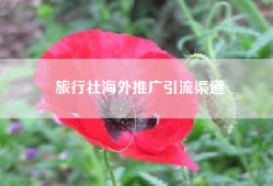 旅行社海外推广引流渠道