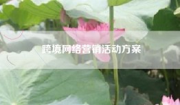跨境网络营销活动方案