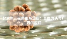 起底新三板莆田系企业：百度为头号广告供应商