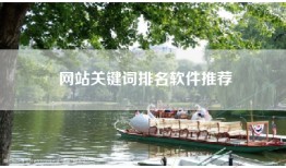网站关键词排名软件推荐