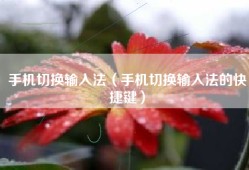 手机切换输入法（手机切换输入法的快捷键）