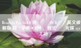 Readiris Pro 16.0.0 光學識別OCR軟體 英文破解版 翻譯字典OCR辨識 程式軟體光碟 xyz資訊工坊