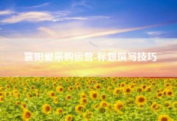 襄阳爱采购运营-标题撰写技巧