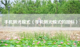 手机测光模式（手机测光模式的图标）