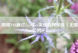 群晖NAS通过ZeroTier实现内网穿透（无需公网IP）