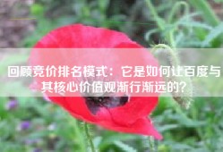回顾竞价排名模式：它是如何让百度与其核心价值观渐行渐远的？