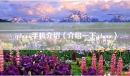 iphone手机介绍（介绍一下iphone）
