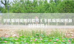 手机编辑视频的软件（手机编辑视频最好的软件）