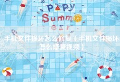 手机文件损坏怎么修复（手机文件损坏怎么修复视频）