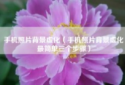 手机照片背景虚化（手机照片背景虚化最简单三个步骤）