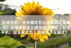 红米手机，安全模式怎么切换到正常模式？小米手机怎么退出安全模式「红米手机，安全模式怎么切换到正常模式？」