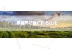 承德网站推广排名优化