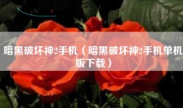 暗黑破坏神2手机（暗黑破坏神2手机单机版下载）