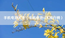 手机电池大全（手机电池10大排行榜）