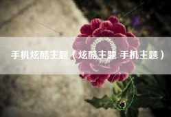 手机炫酷主题（炫酷主题 手机主题）