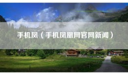 手机凤（手机凤凰网官网新闻）
