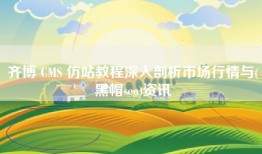 齐博 CMS 仿站教程深入剖析市场行情与(黑帽seo)资讯