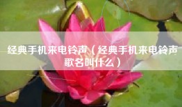 经典手机来电铃声（经典手机来电铃声歌名叫什么）
