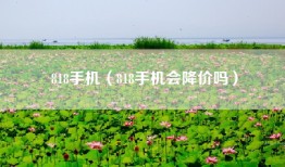 818手机（818手机会降价吗）