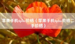 苹果手机6plus价格（苹果手机6plus价格二手价格）