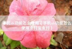手机nfc功能怎么使用（手机nfc功能怎么使用支付宝支付）