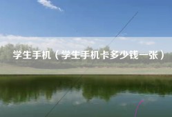 学生手机（学生手机卡多少钱一张）