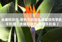 金庸群侠传x单机手机版金庸群侠传单机手机版「金庸群侠传x单机手机版」